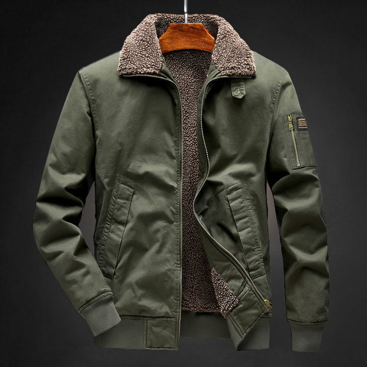 Men's Warm Fleece Lined Winter Jacket