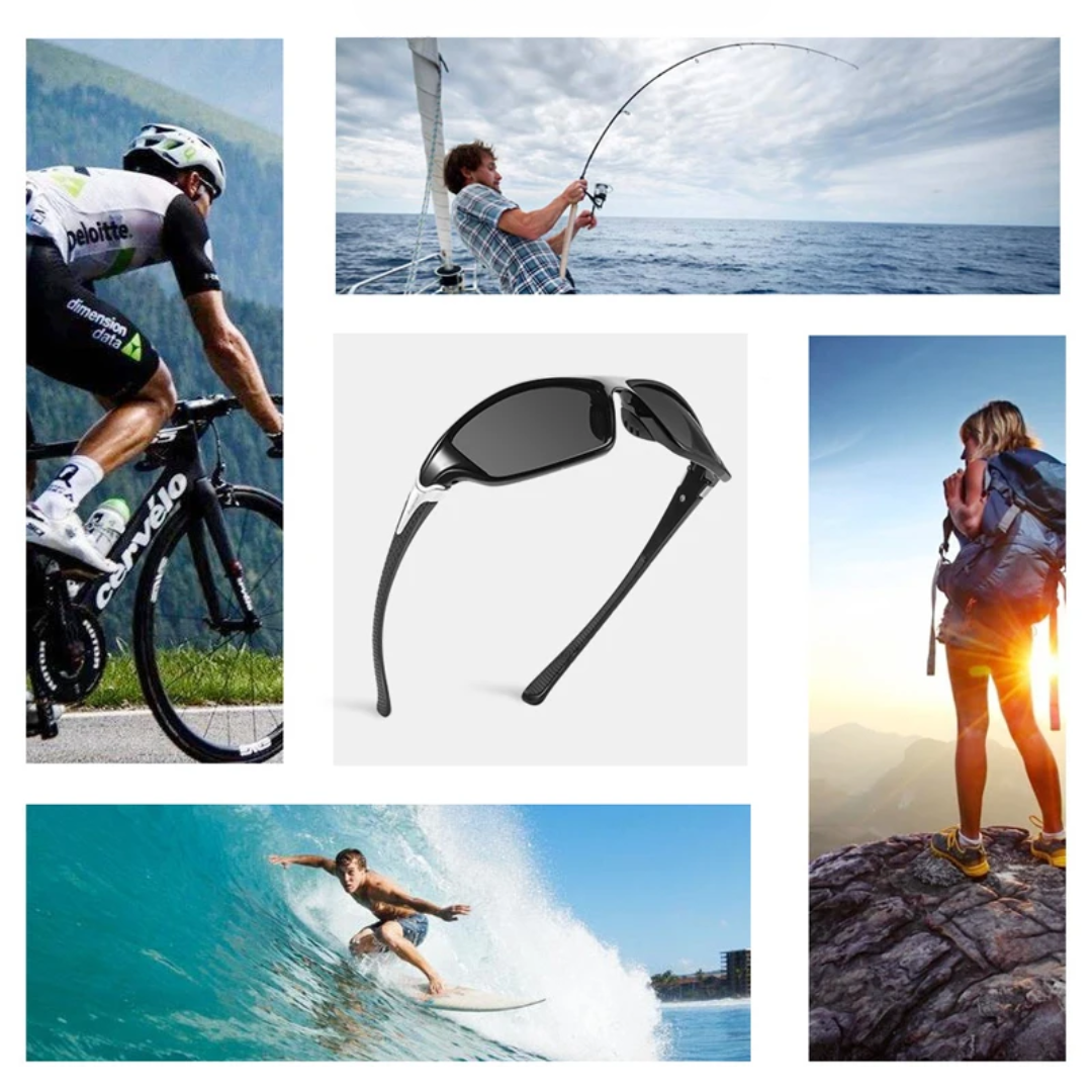Men's Polarized Sports Sunglasses for Outdoor Activities, Stylish Design