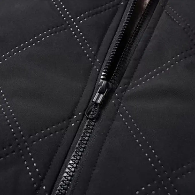 Men's Windproof Winter Jacket with Fleece Lining