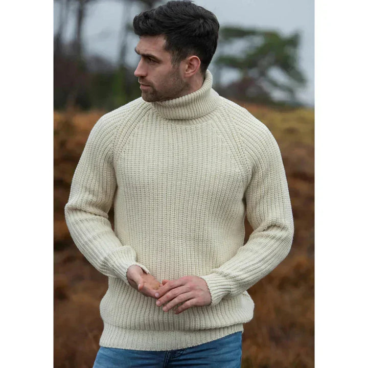 Men's Cozy High Collar Sweater