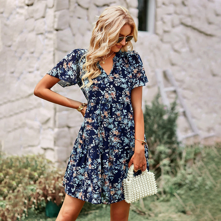 Cliodhna | Women's Floral Autumn Mini Dress