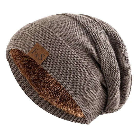 Men's Warm Winter Hat with Fleece Lining