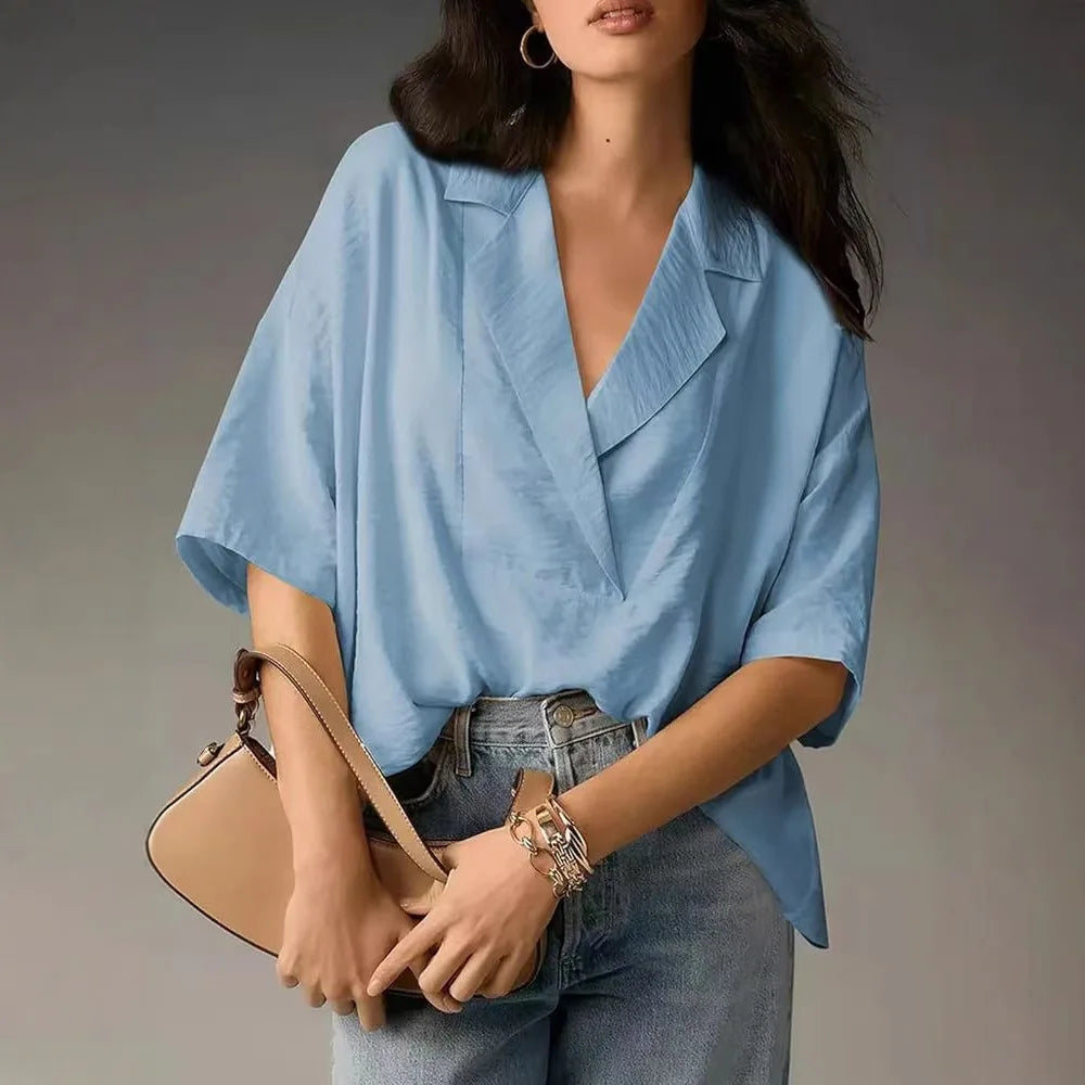 Nora | Women's Oversized Blouse-Omni Prime Goods