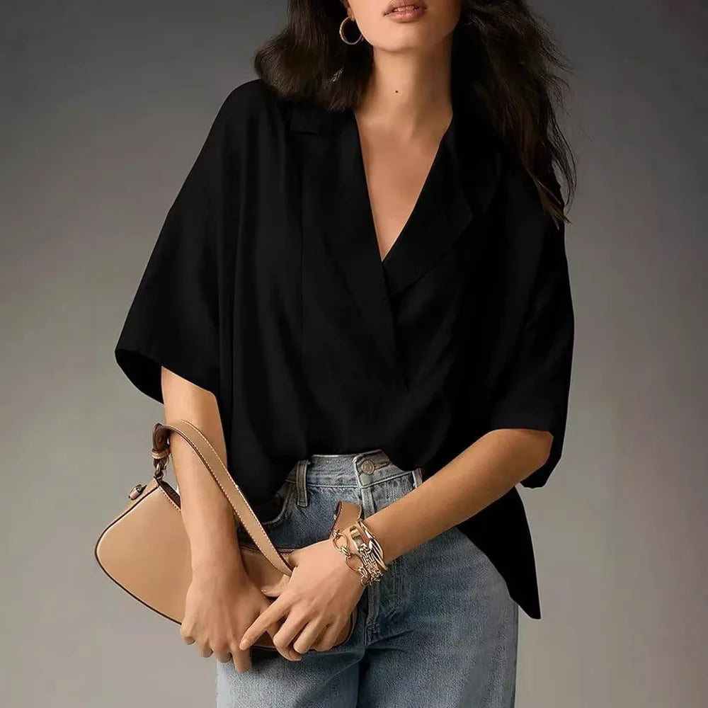 Nora | Women's Oversized Blouse-Omni Prime Goods