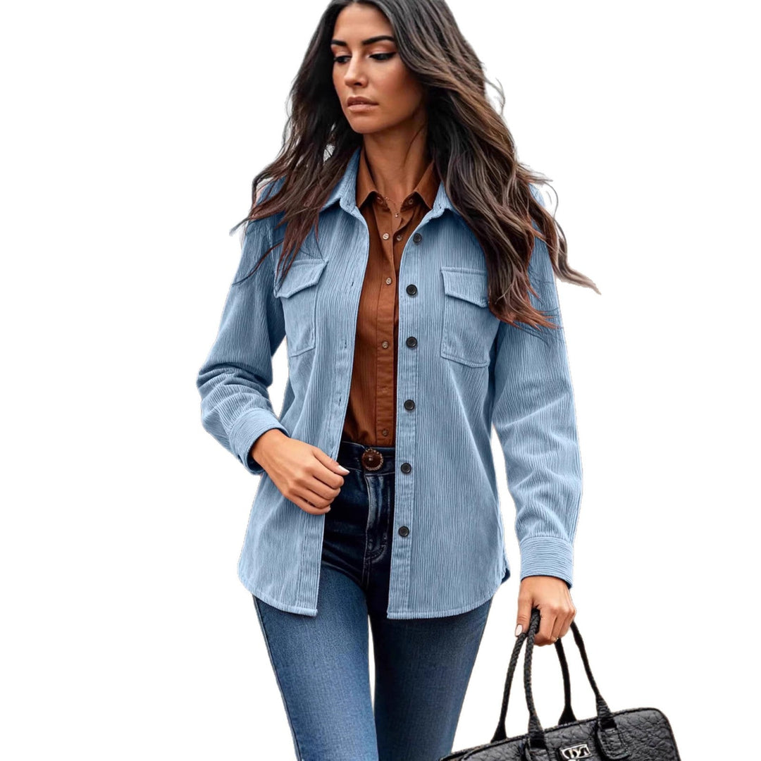 Women's Practical Cord Jacket with Chest Pockets