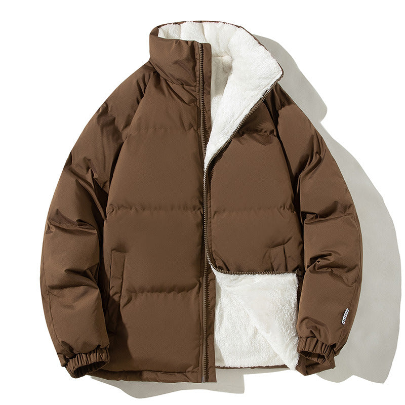 Women's Quilted Thermal Bomber Jacket with Teddy Lining & Collar