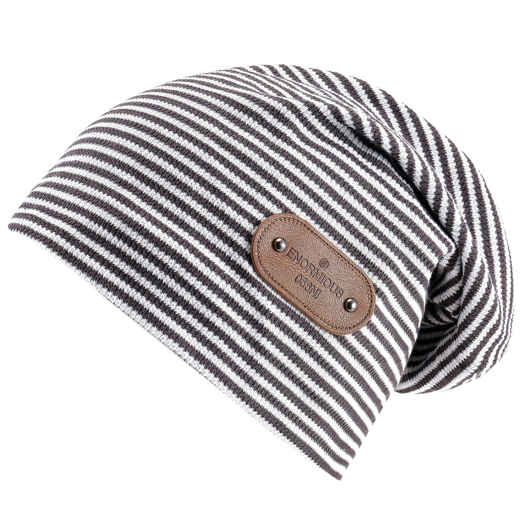 Women's Striped Pattern Beanie Hat