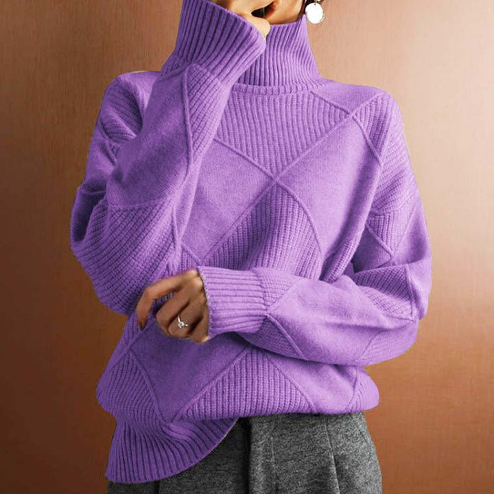 Women's Stylish High-Neck Sweater