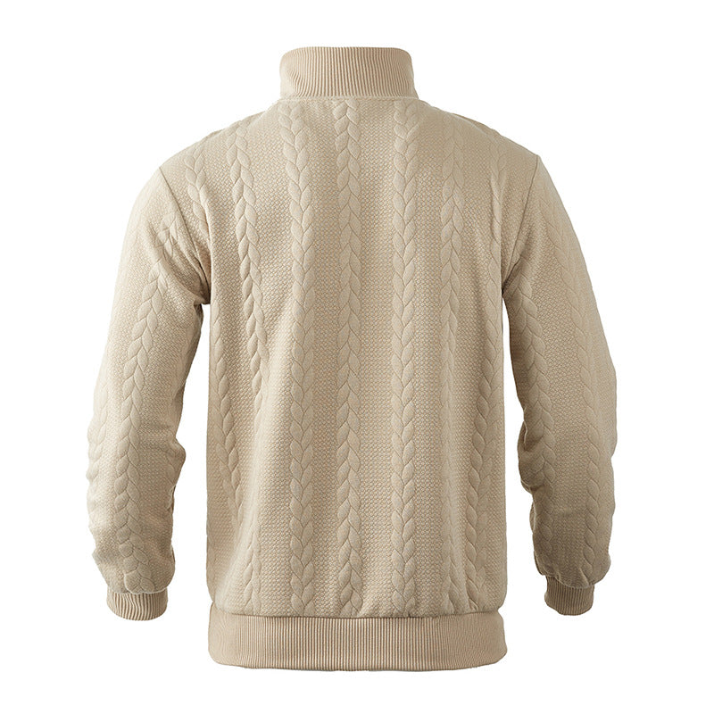 Men's Quarter Zip Pullover Sweater