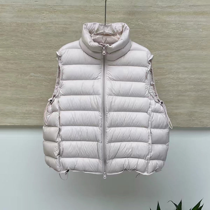 Women's Lightweight Quilted Thermal Vest with Dual Zipper