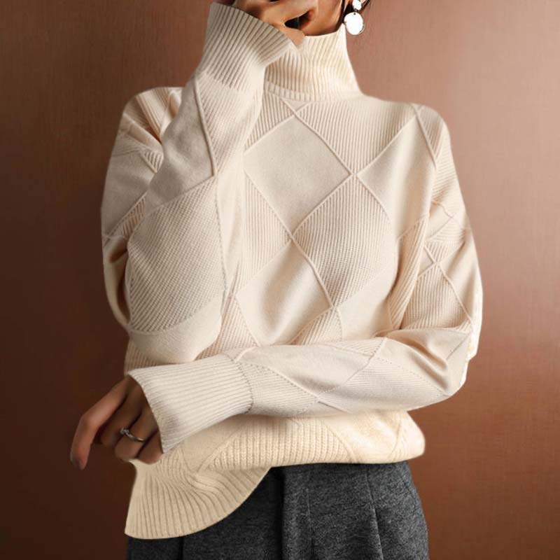 Women's Stylish High-Neck Sweater