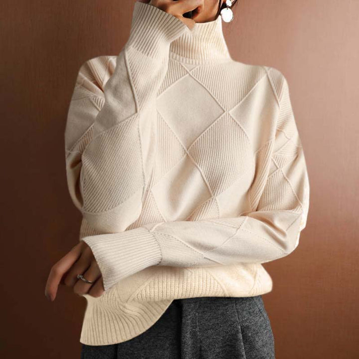 Women's Stylish High-Neck Sweater