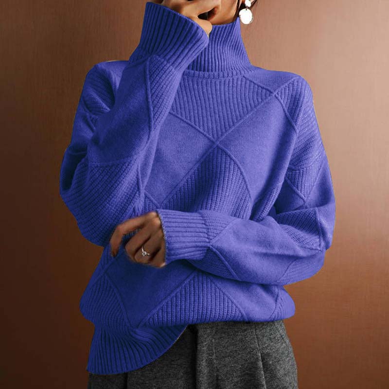 Women's Stylish High-Neck Sweater
