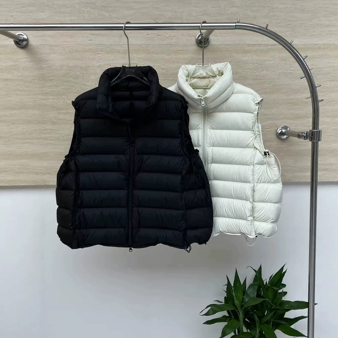 Women's Lightweight Quilted Thermal Vest with Dual Zipper