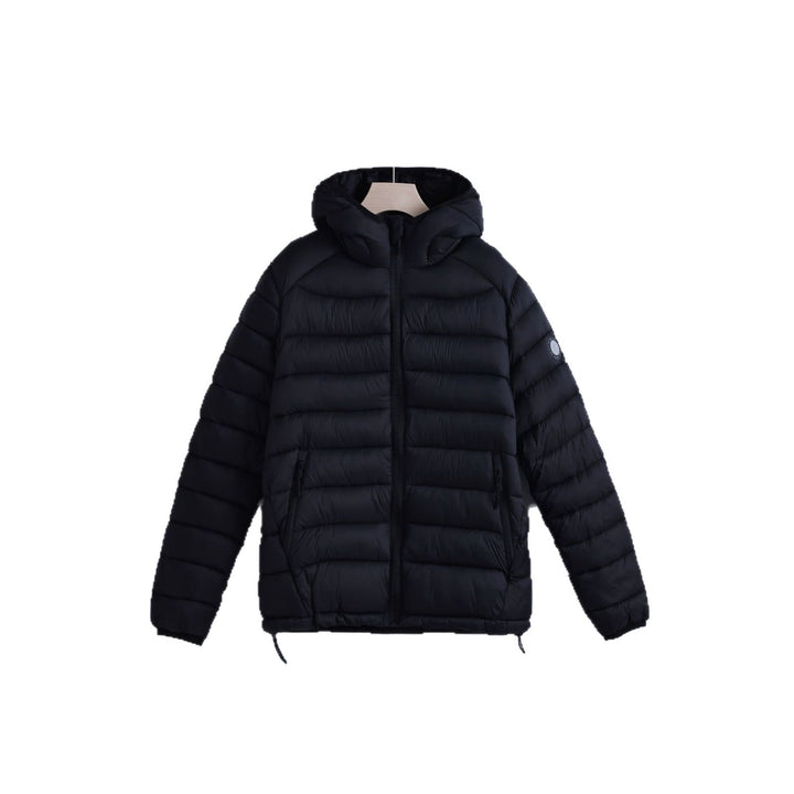 Women's Lightweight Quilted Hooded Jacket with Adjustable Drawstring