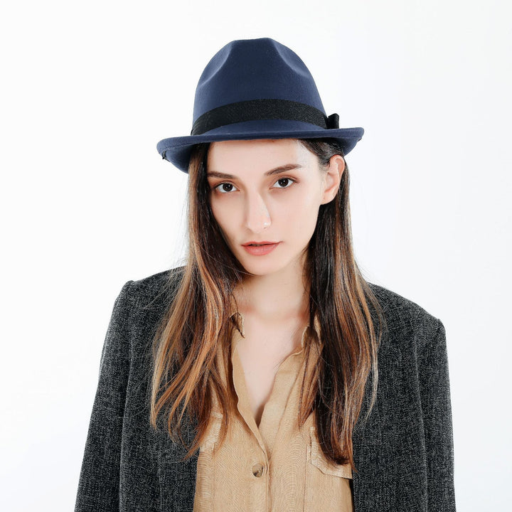Women's Stylish Fedora Hat with Elegant Band