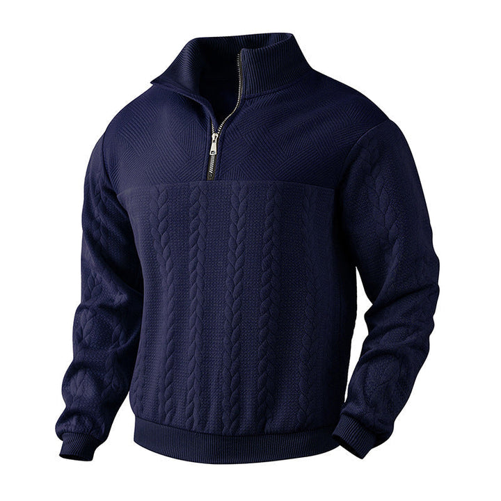 Men's Quarter Zip Pullover Sweater