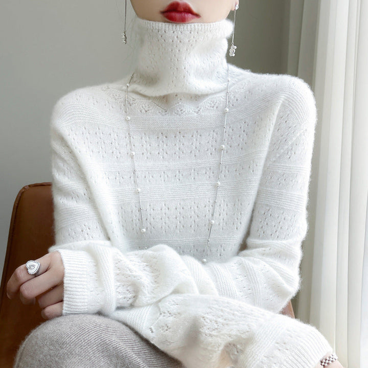 Women's High Neck Pullover Sweater | Classic Winter Fashion