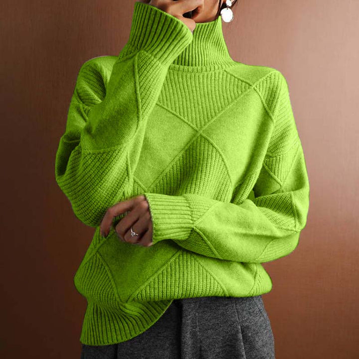 Women's Stylish High-Neck Sweater