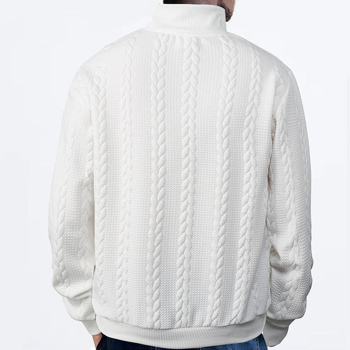 Men's Quarter Zip Pullover Sweater