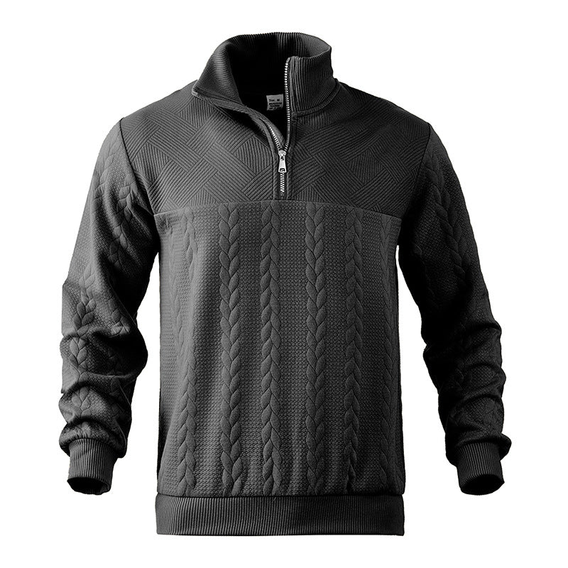 Men's Quarter Zip Pullover Sweater