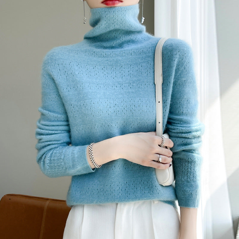 Women's High Neck Pullover Sweater | Classic Winter Fashion