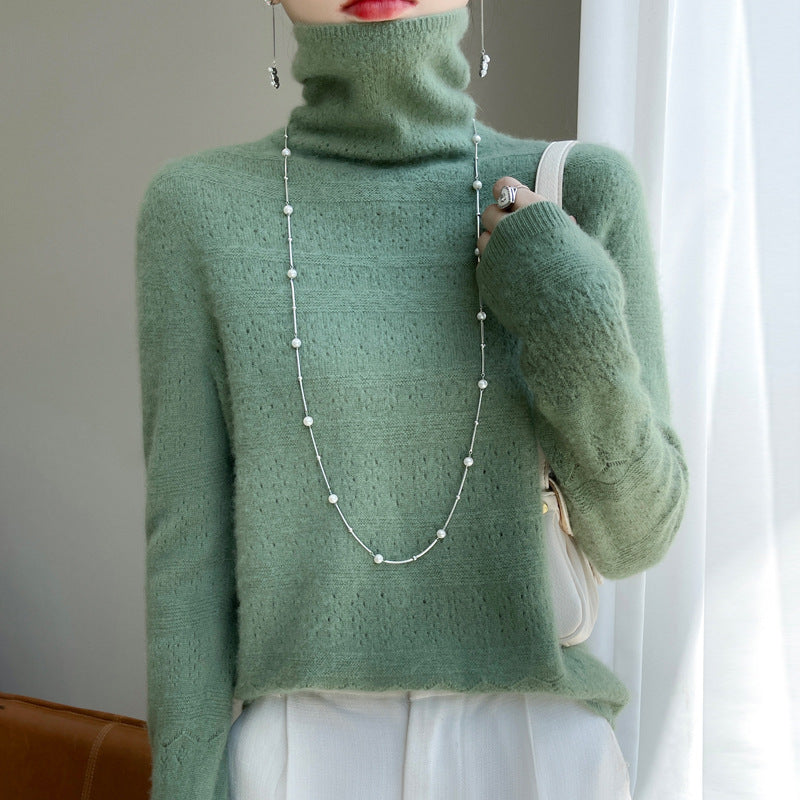 Women's High Neck Pullover Sweater | Classic Winter Fashion