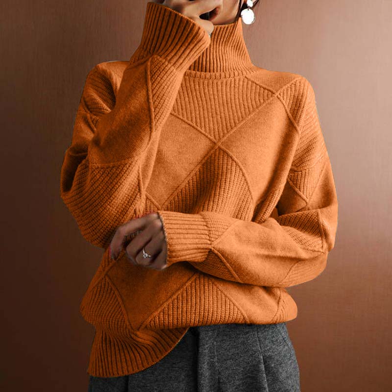 Women's Stylish High-Neck Sweater