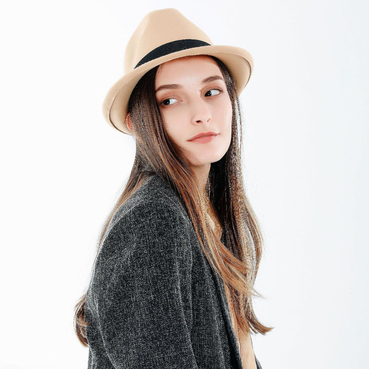 Women's Stylish Fedora Hat with Elegant Band