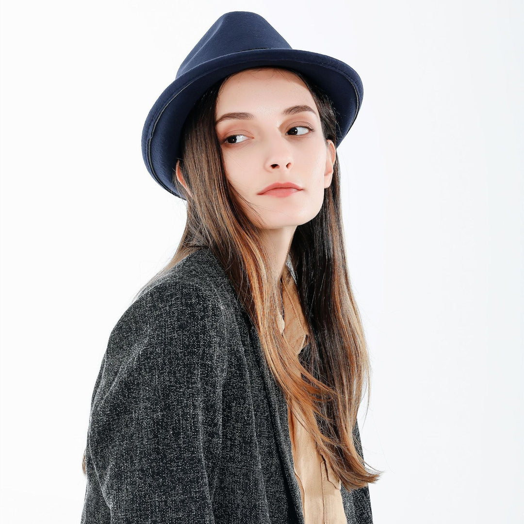 Women's Stylish Fedora Hat with Elegant Band