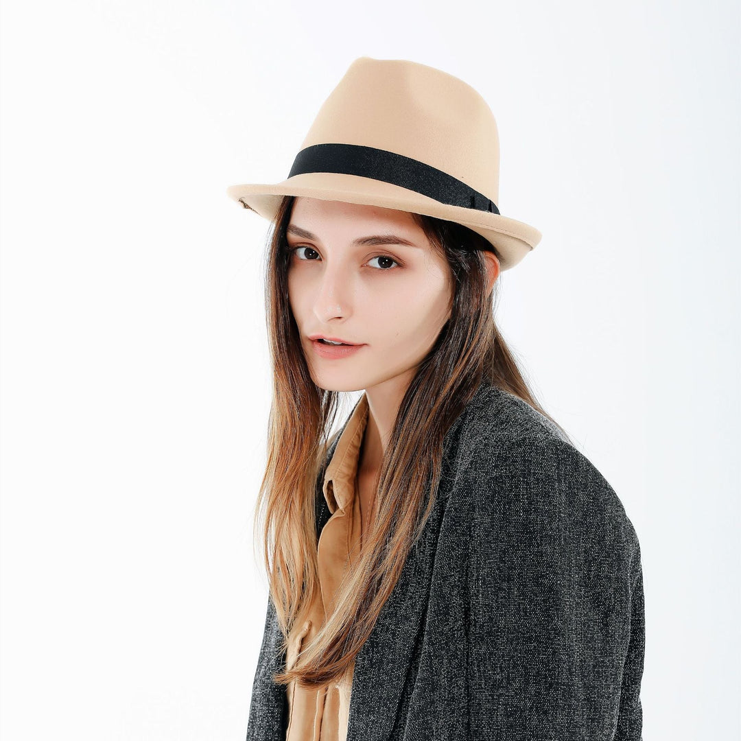 Women's Stylish Fedora Hat with Elegant Band