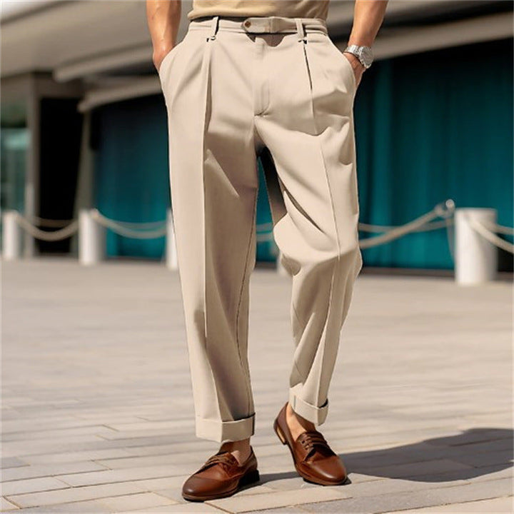 James | Men's Elegant Straight Cut Suit Trousers