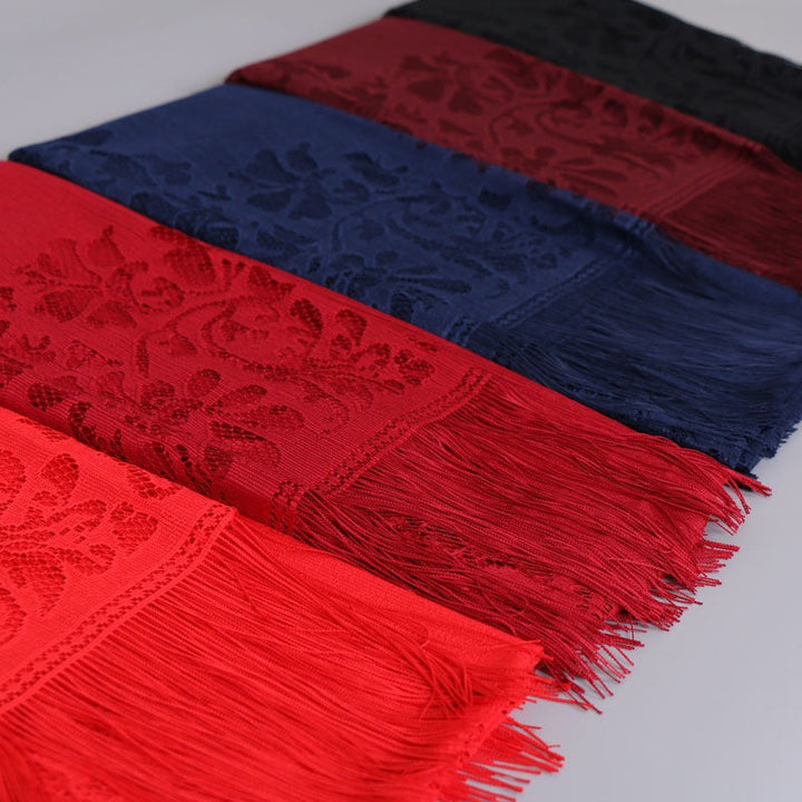 Women's Elegant Lace Scarf with Fringes