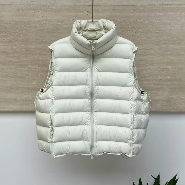 Women's Lightweight Quilted Thermal Vest with Dual Zipper
