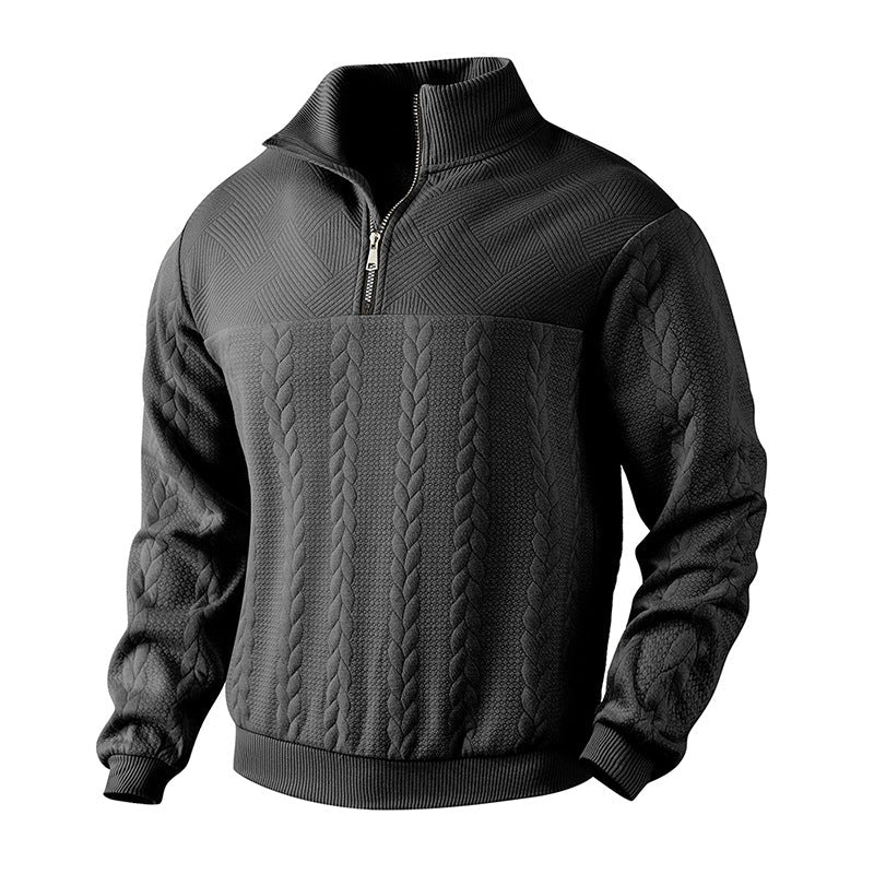 Men's Quarter Zip Pullover Sweater