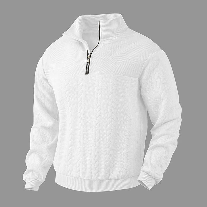 Men's Quarter Zip Pullover Sweater