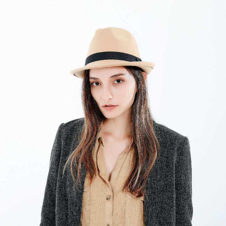Women's Stylish Fedora Hat with Elegant Band