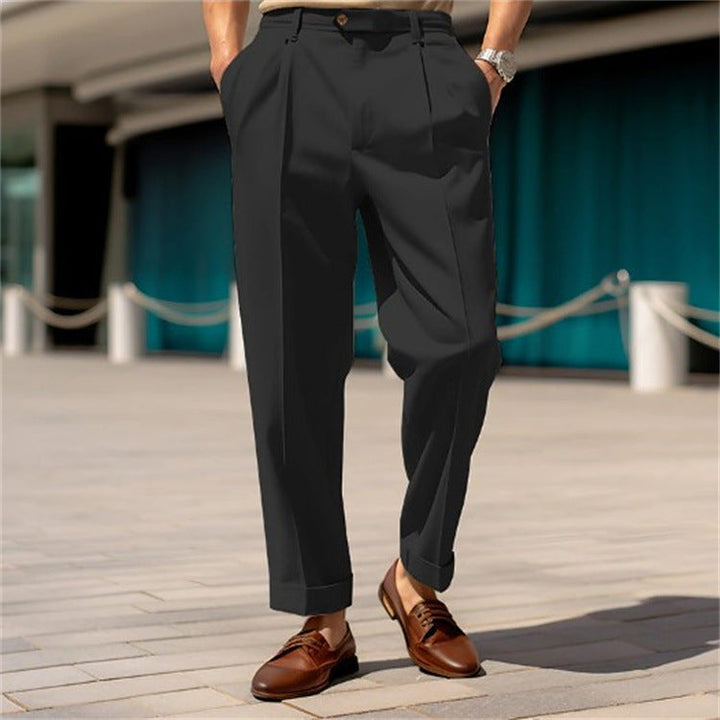 James | Men's Elegant Straight Cut Suit Trousers