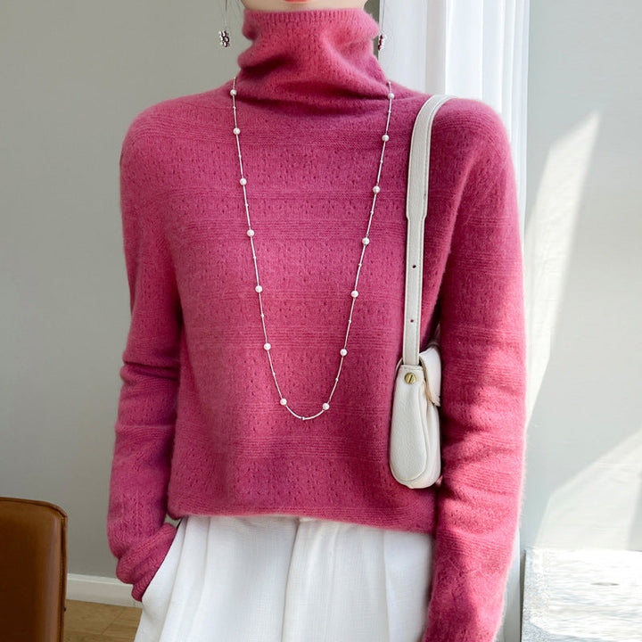 Women's High Neck Pullover Sweater | Classic Winter Fashion