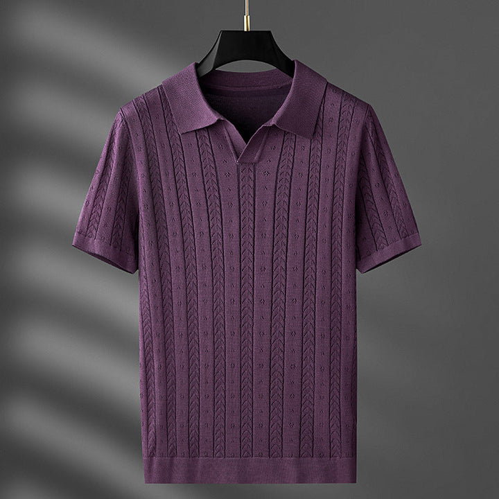 James | Men's Elegant Polo Shirt in Premium Knit Fabric