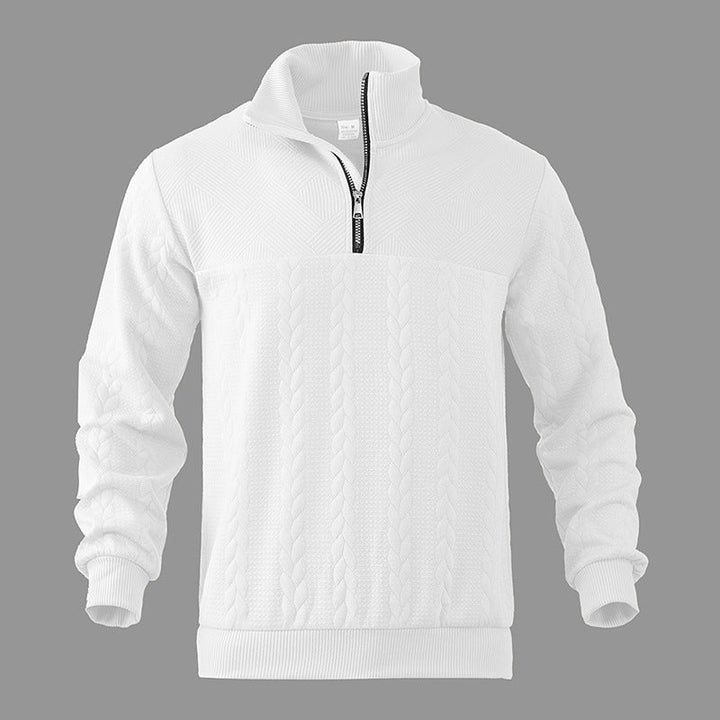 Men's Quarter Zip Pullover Sweater