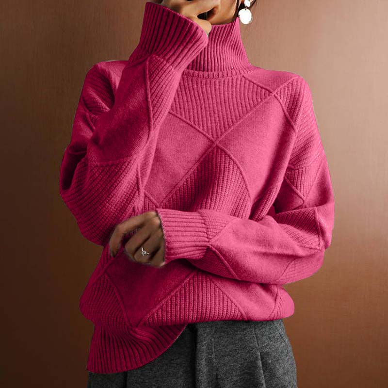 Women's Stylish High-Neck Sweater