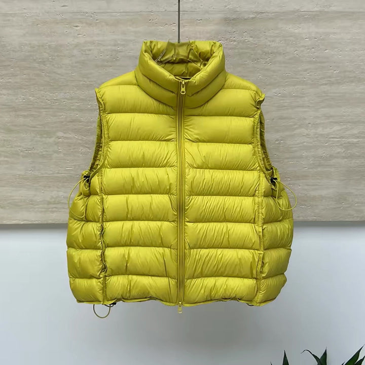 Women's Lightweight Quilted Thermal Vest with Dual Zipper