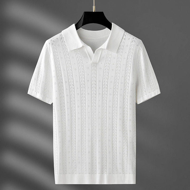 James | Men's Elegant Polo Shirt in Premium Knit Fabric
