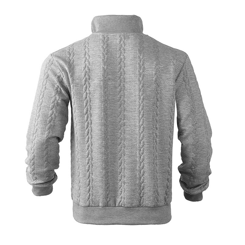 Men's Quarter Zip Pullover Sweater