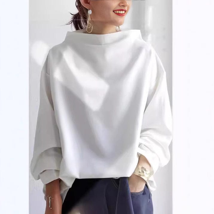 Women's High Neck Soft Knit Top