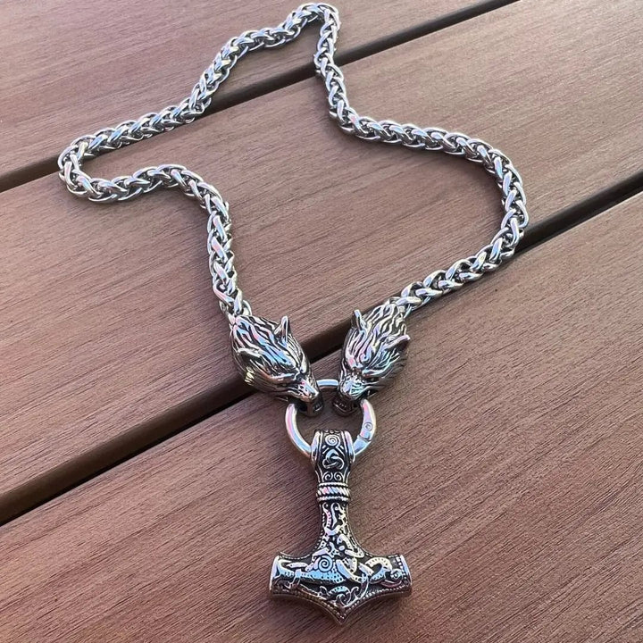 Men's Viking-Inspired Protection Necklace