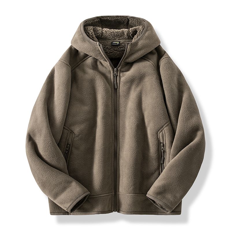 Men's Warm Fleece Jacket for Outdoor Activities