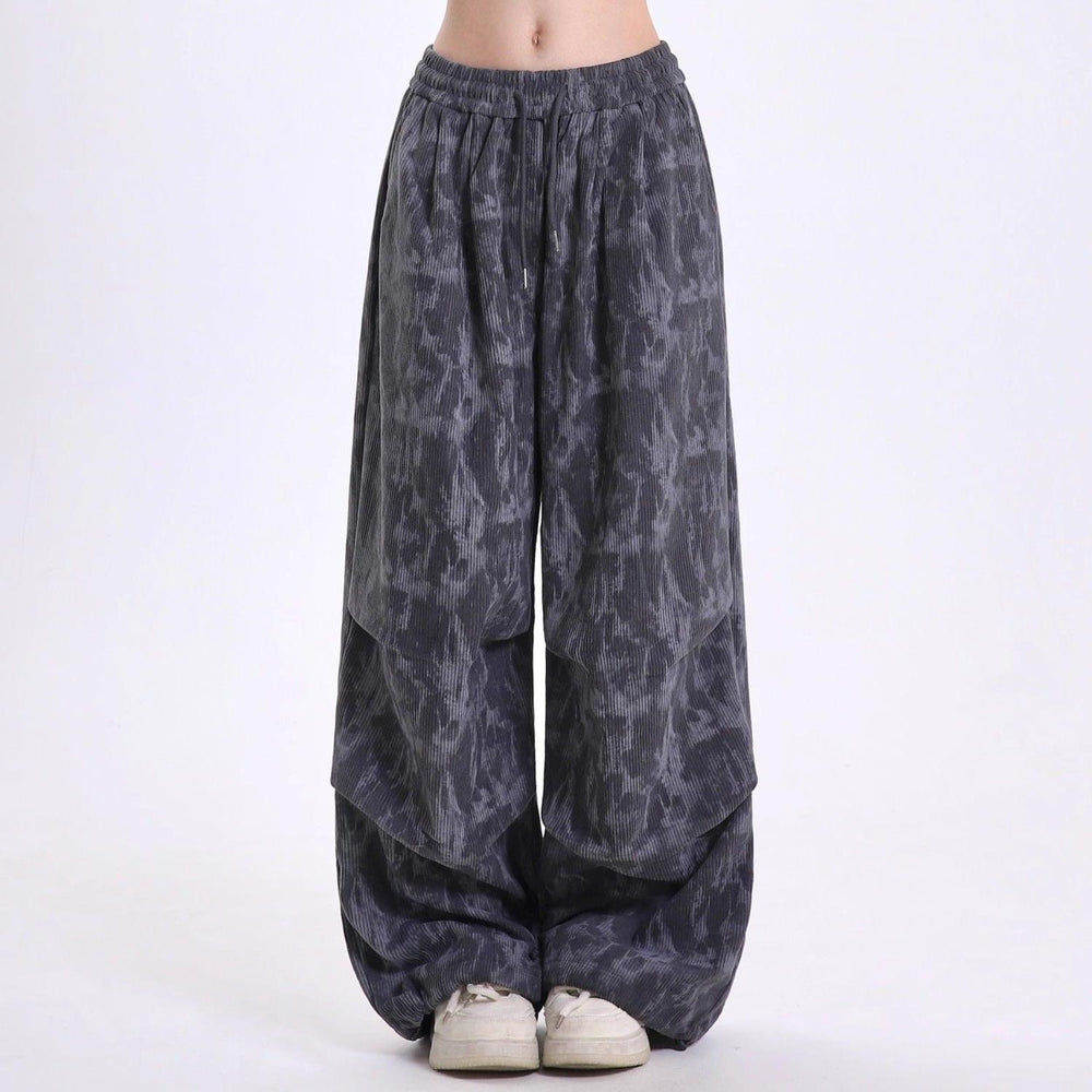 Olive | Women's High-Waisted Balloon Leg Trousers-Omni Prime Goods