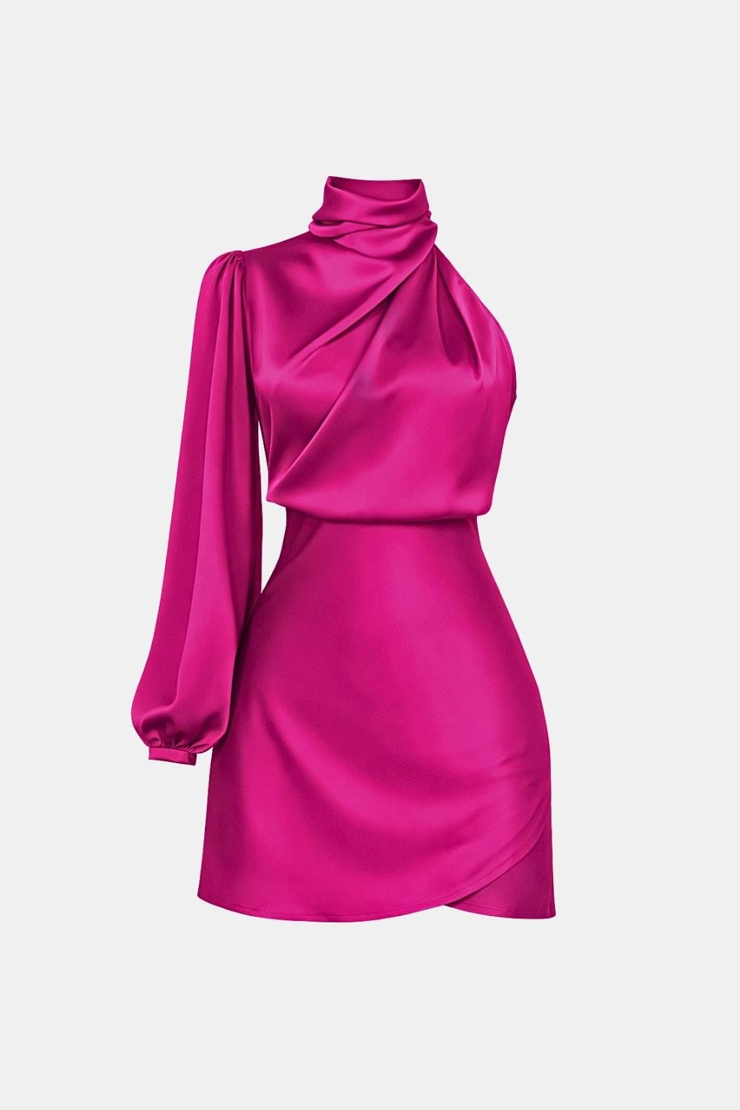 Olive | Women's One Shoulder Mini Dress-Omni Prime Goods